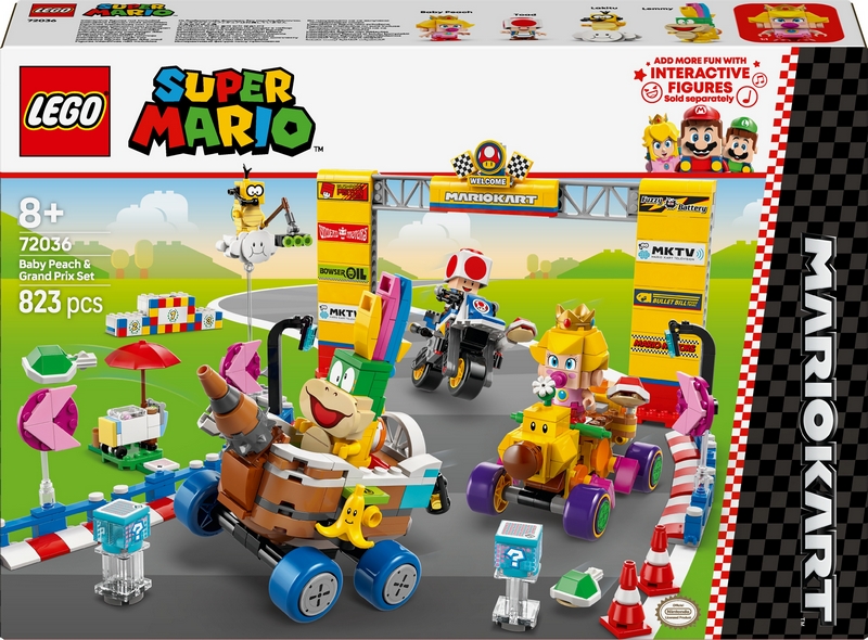 LEGO Super Mario 72036 Malá Peach a Grand Prix sada